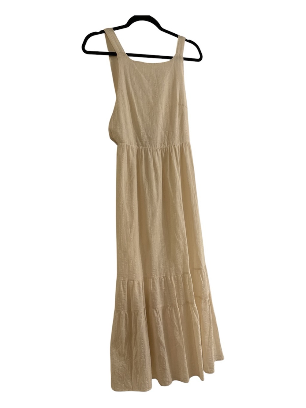 Zara Cream Ivory Backless Maxi Dress XS